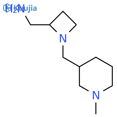 {1-(1-methylpiperidin-3-yl)methylazetidin-2-yl}methanamine structure