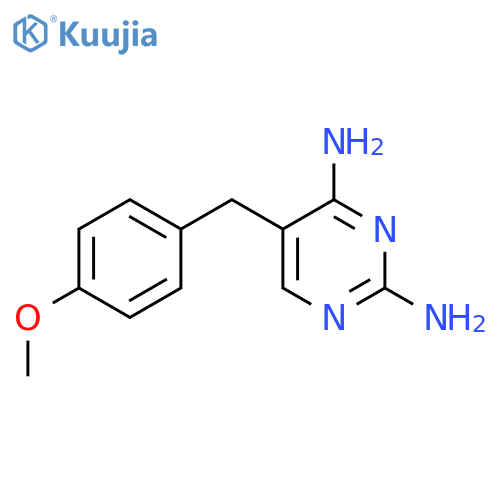 2,4-Pyrimidinediamine,5-[(4-methoxyphenyl)methyl]- structure