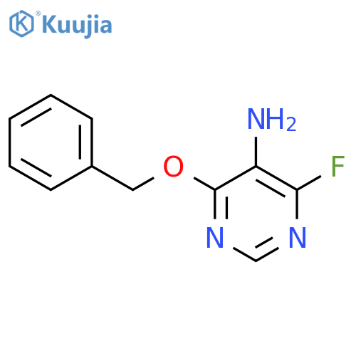 4-(benzyloxy)-6-fluoropyrimidin-5-amine structure