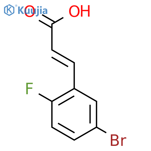 5-Bromo-2-fluorocinnamic acid structure