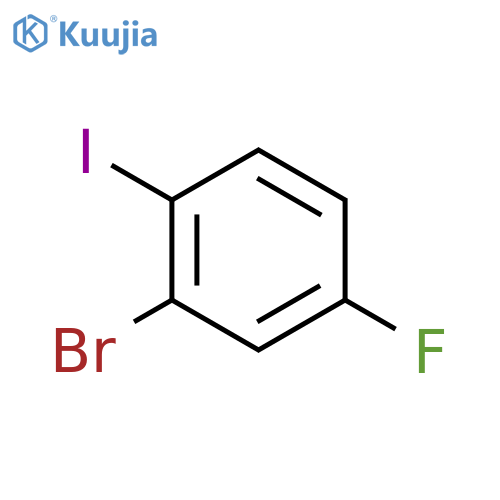 2-Bromo-4-fluoro-1-iodobenzene structure