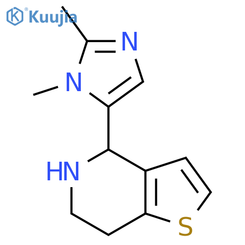 1,2-dimethyl-5-{4H,5H,6H,7H-thieno3,2-cpyridin-4-yl}-1H-imidazole structure