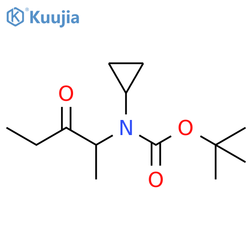 Carbamic acid, N-cyclopropyl-N-(1-methyl-2-oxobutyl)-, 1,1-dimethylethyl ester structure