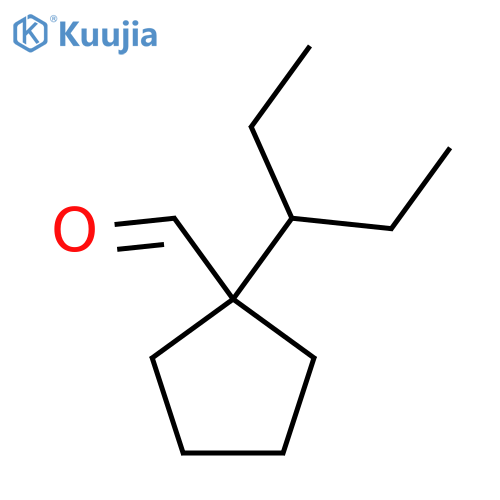 1-(pentan-3-yl)cyclopentane-1-carbaldehyde structure