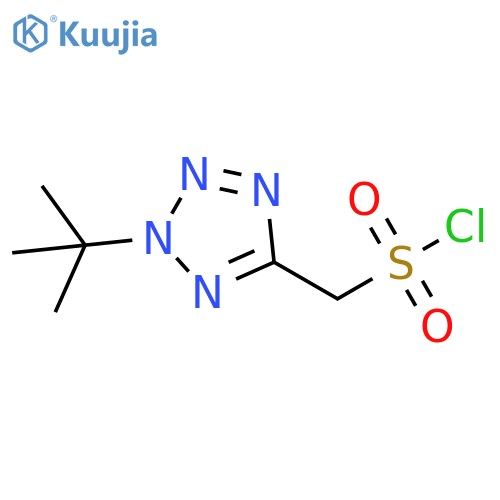 2H-Tetrazole-5-methanesulfonyl chloride, 2-(1,1-dimethylethyl)- structure