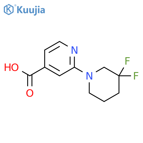 4-Pyridinecarboxylic acid, 2-(3,3-difluoro-1-piperidinyl)- structure
