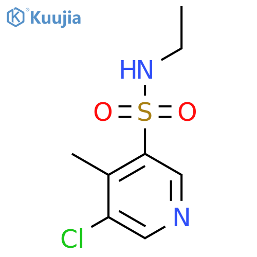 5-chloro-N-ethyl-4-methylpyridine-3-sulfonamide structure