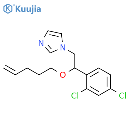 1H-Imidazole, 1-[2-(2,4-dichlorophenyl)-2-(4-pentenyloxy)ethyl]- structure
