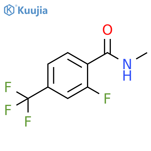 2-Fluoro-N-methyl-4-(trifluoromethyl)-benzamide structure