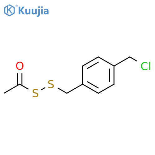 1-((4-(Chloromethyl)benzyl)sulfinothioyl)ethan-1-one structure