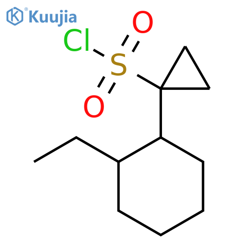 1-(2-ethylcyclohexyl)cyclopropane-1-sulfonyl chloride structure