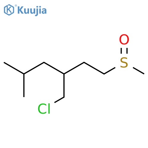 Hexane, 3-(chloromethyl)-5-methyl-1-(methylsulfinyl)- structure