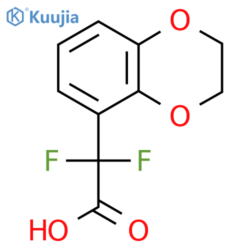 2-(2,3-dihydro-1,4-benzodioxin-5-yl)-2,2-difluoroacetic acid structure