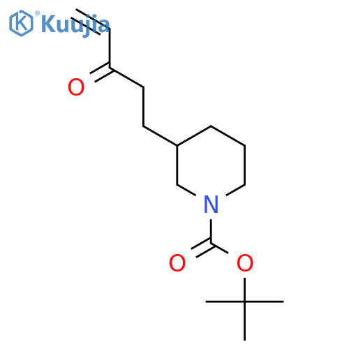 tert-butyl 3-(3-oxopent-4-en-1-yl)piperidine-1-carboxylate structure