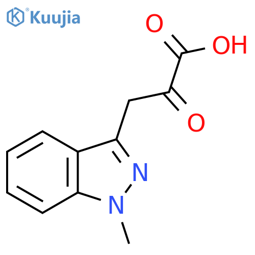 3-(1-methyl-1H-indazol-3-yl)-2-oxopropanoic acid structure