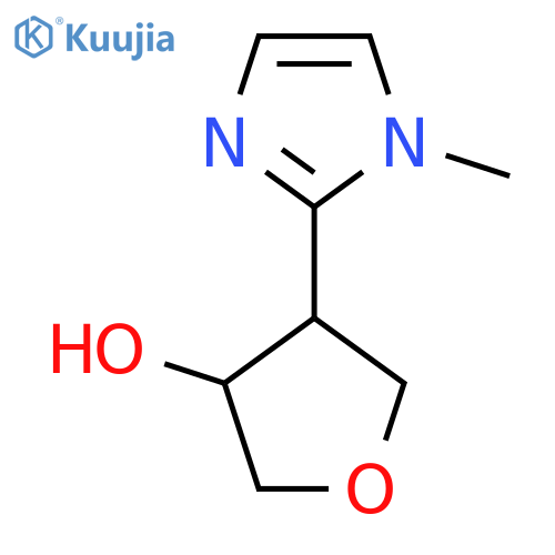 4-(1-methyl-1H-imidazol-2-yl)oxolan-3-ol structure