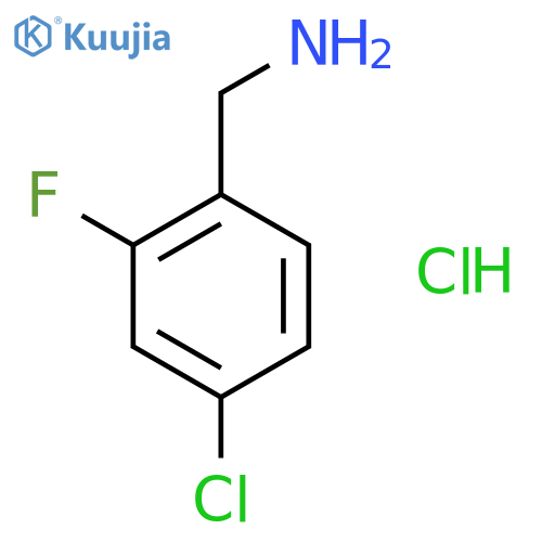 4-Chloro-2-fluorobenzylamine hydrochloride structure