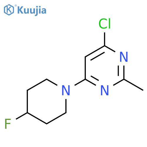 4-Chloro-6-(4-fluoropiperidin-1-yl)-2-methylpyrimidine structure