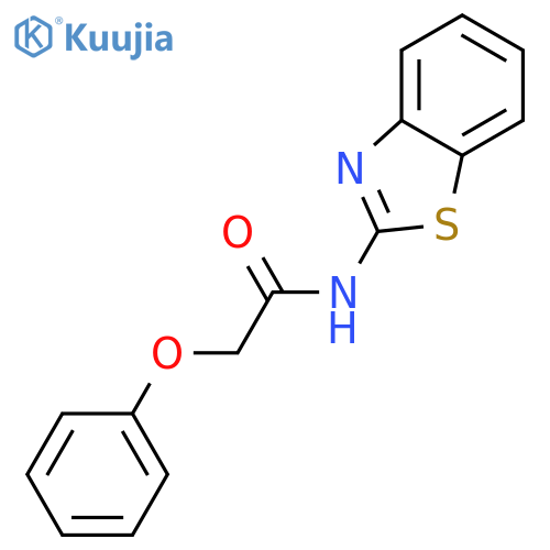 N-(1,3-benzothiazol-2-yl)-2-phenoxyacetamide structure