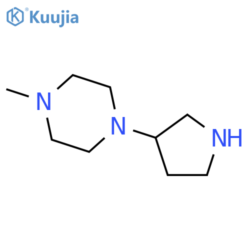 1-Methyl-4-(pyrrolidin-3-yl)piperazine structure