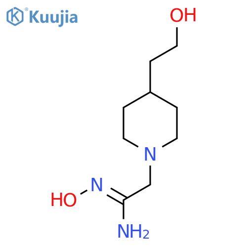 (Z)-N'-Hydroxy-2-(4-(2-hydroxyethyl)piperidin-1-yl)acetimidamide structure