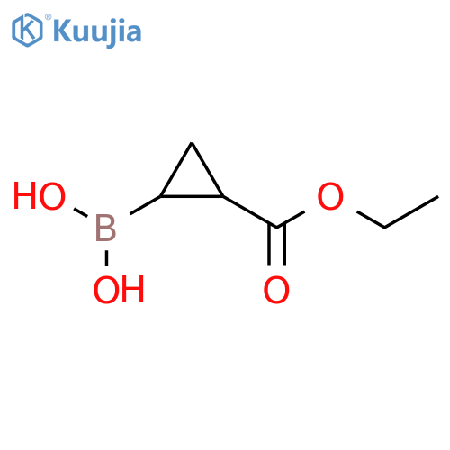 2-(ethoxycarbonyl)cyclopropylboronic acid structure