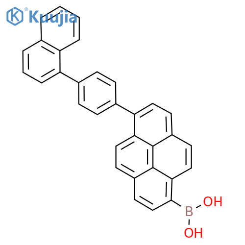 (6-(4-(Naphthalen-1-yl)phenyl)pyren-1-yl)boronic acid structure