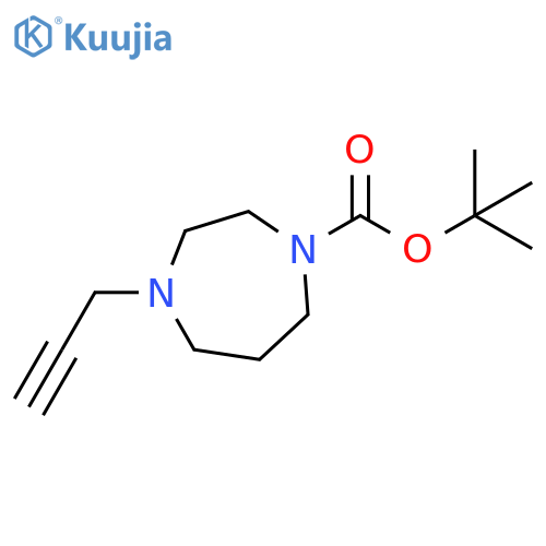 tert-butyl 4-(prop-2-yn-1-yl)-1,4-diazepane-1-carboxylate structure