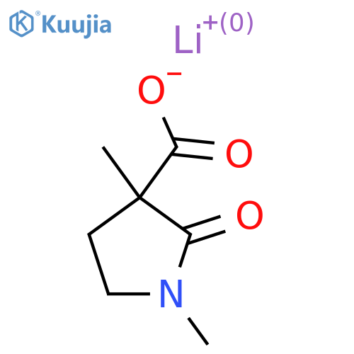 Lithium(1+) ion 1,3-dimethyl-2-oxopyrrolidine-3-carboxylate structure