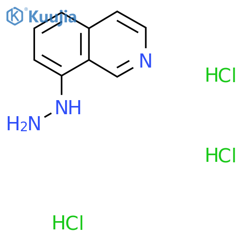 8-Hydrazinylisoquinoline trihydrochloride structure