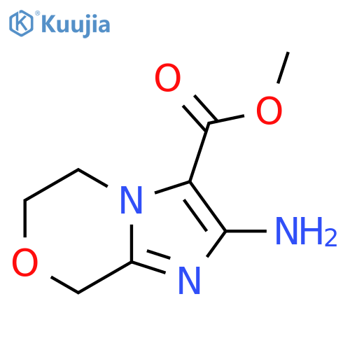 methyl 2-amino-5H,6H,8H-imidazo2,1-c1,4oxazine-3-carboxylate structure