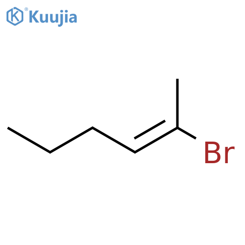 2-Hexene, 2-bromo-, (E)- structure