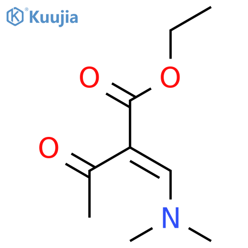(E)-Ethyl 2-((dimethylamino)methylene)-3-oxobutanoate structure