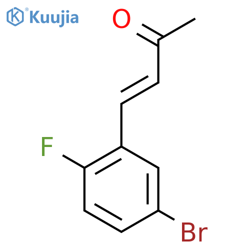 (3E)-4-(5-Bromo-2-fluorophenyl)but-3-en-2-one structure
