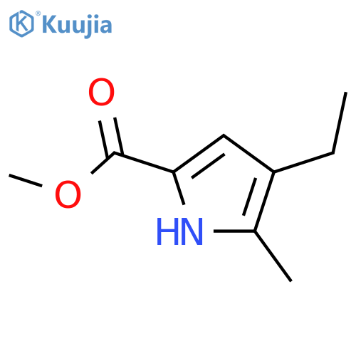 1H-Pyrrole-2-carboxylicacid,4-ethyl-5-methyl-,methylester(9CI) structure