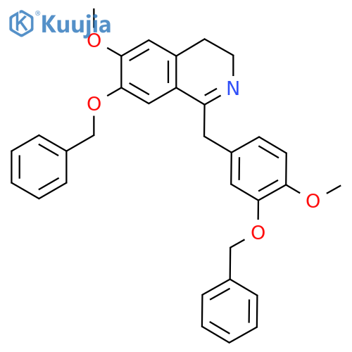 6-Methoxy-1-[(4-methoxy-3-phenylmethoxyphenyl)methyl]-7-phenylmethoxy-3,4-dihydroisoquinoline structure