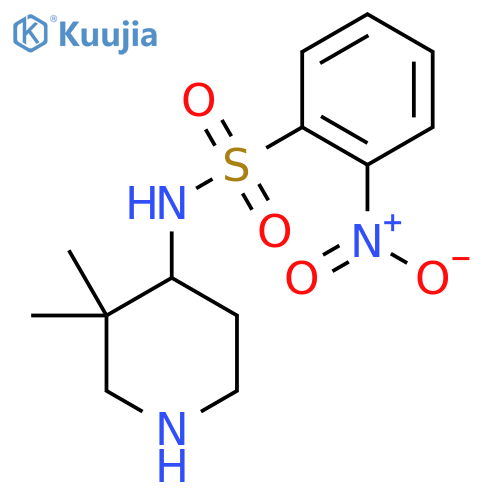 n-(3,3-Dimethylpiperidin-4-yl)-2-nitrobenzene-1-sulfonamide structure