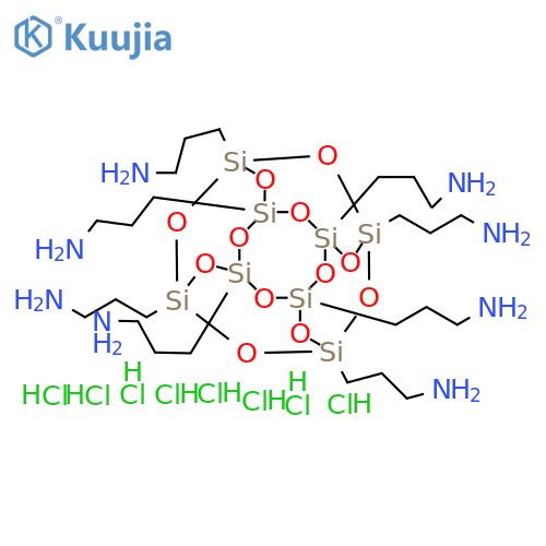 Octakis(ammoniumpropyl)silsesquioxane octachloride structure