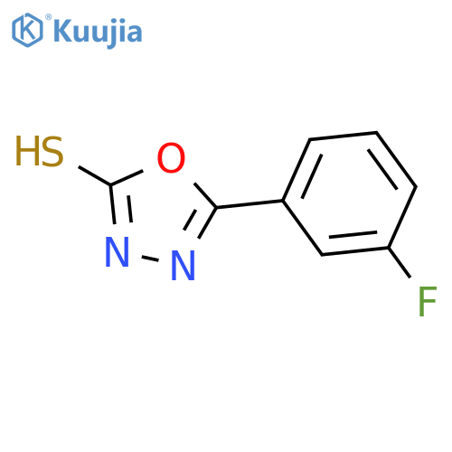 5-(3-Fluoro-phenyl)-1,3,4oxadiazole-2-thiol structure