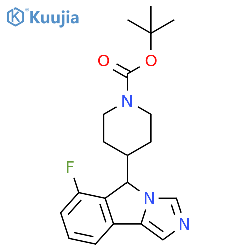 5-(1-Boc-4-piperidyl)-6-fluoro-5H-imidazo[5,1-a]isoindole structure