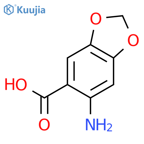 6-Aminobenzod1,3dioxole-5-carboxylic acid structure