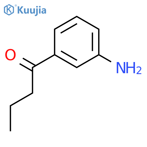 1-(3-aminophenyl)butan-1-one structure
