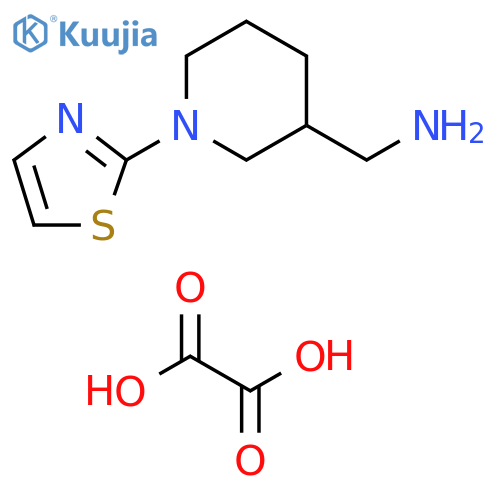 1-(1,3-Thiazol-2-yl)piperidin-3-ylmethanamine; Oxalic Acid structure