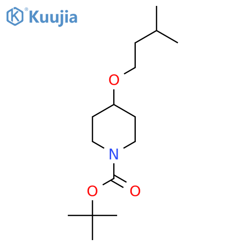 Tert-butyl 4-(3-methylbutoxy)piperidine-1-carboxylate structure
