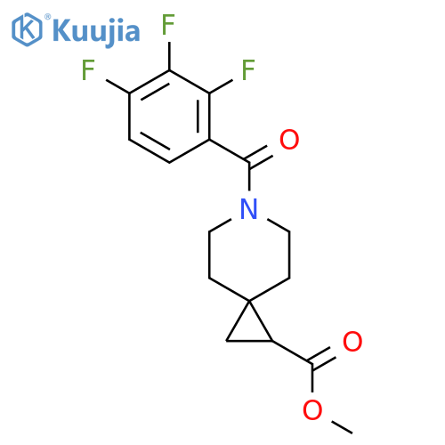 methyl 6-(2,3,4-trifluorobenzoyl)-6-azaspiro2.5octane-1-carboxylate structure
