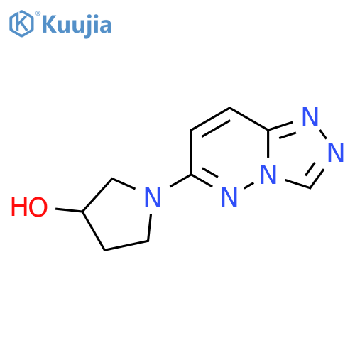 1-{1,2,4triazolo4,3-bpyridazin-6-yl}pyrrolidin-3-ol structure