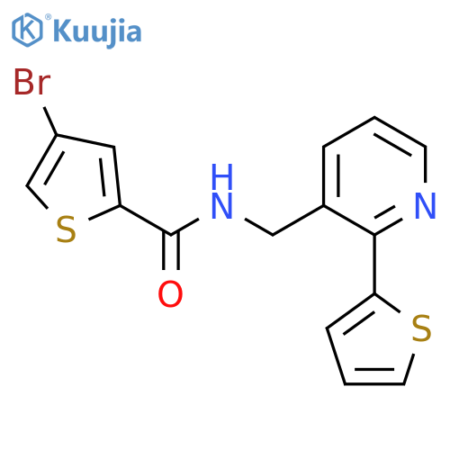 4-bromo-N-{[2-(thiophen-2-yl)pyridin-3-yl]methyl}thiophene-2-carboxamide structure