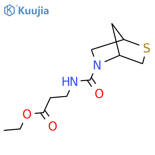 ethyl 3-({2-thia-5-azabicyclo[2.2.1]heptane-5-carbonyl}amino)propanoate structure