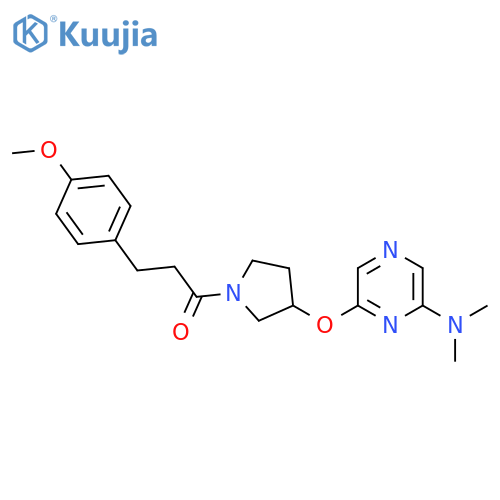 1-(3-{[6-(dimethylamino)pyrazin-2-yl]oxy}pyrrolidin-1-yl)-3-(4-methoxyphenyl)propan-1-one structure