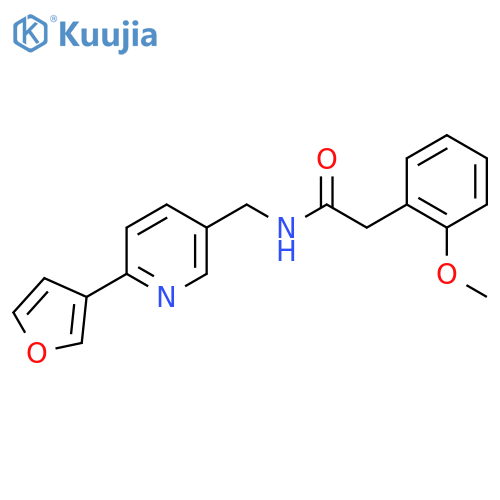 N-{6-(furan-3-yl)pyridin-3-ylmethyl}-2-(2-methoxyphenyl)acetamide structure
